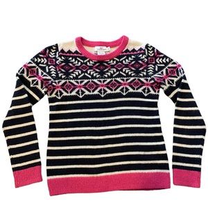 Vineyard Vines Girls Fair Isle Sweater size 7-8